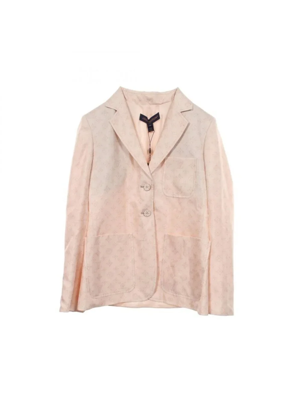 Louis Vuitton Tailored Jacket Monogram Silk